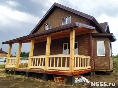 Каркасные пристройки, деревянные веранды на сваях фото 1