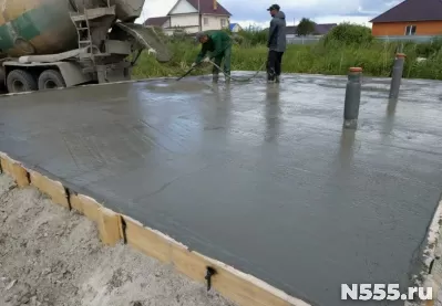 Бетонные работы, фундамент и отмостка