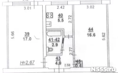 Продам 2 ком. Квартиру на ул. Дзержинского- 31 фото 5